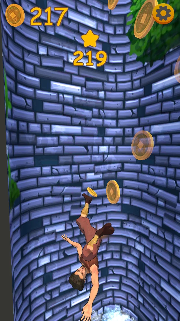 Deep well 3D - Parkour Run screenshot