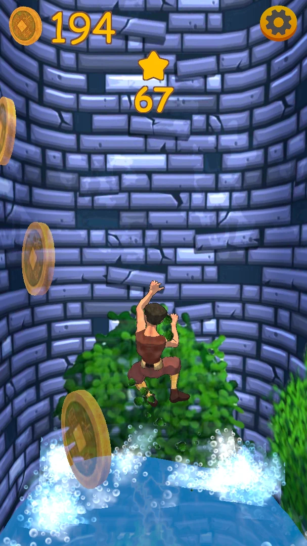 Deep well 3D - Parkour Run screenshot